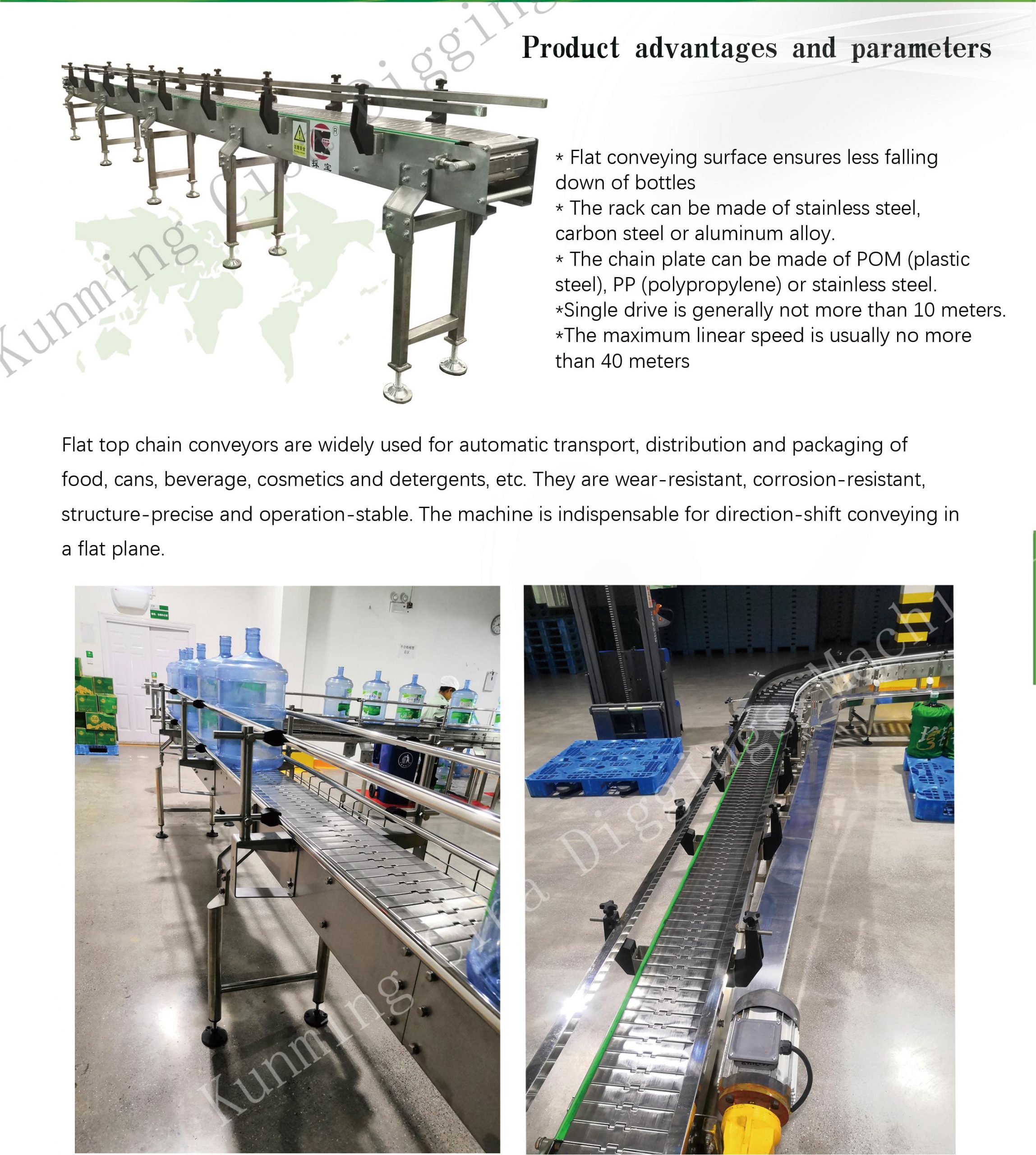 Automated production line：Flat Top Chain Conveyor（video） Business Area 第1张
