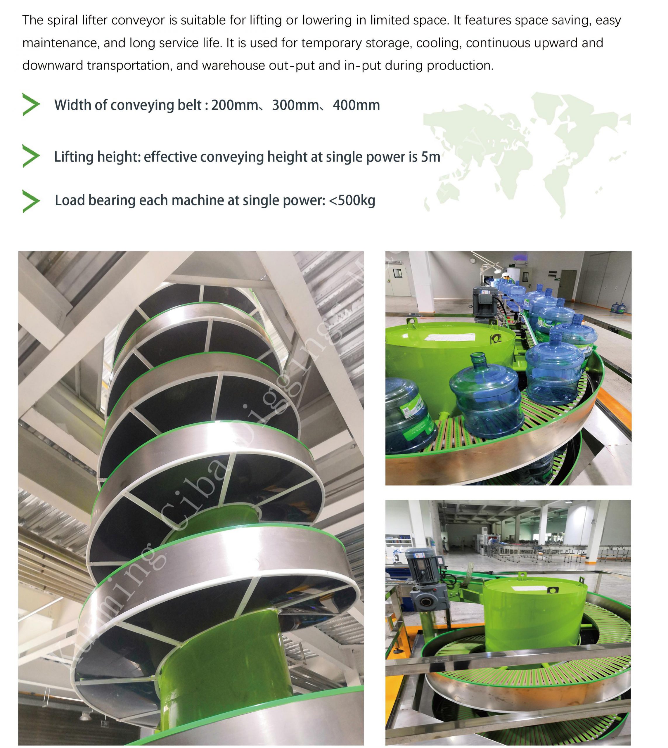 Automated production line：Spiral Lifting Conveyor（video） Business Area 第1张