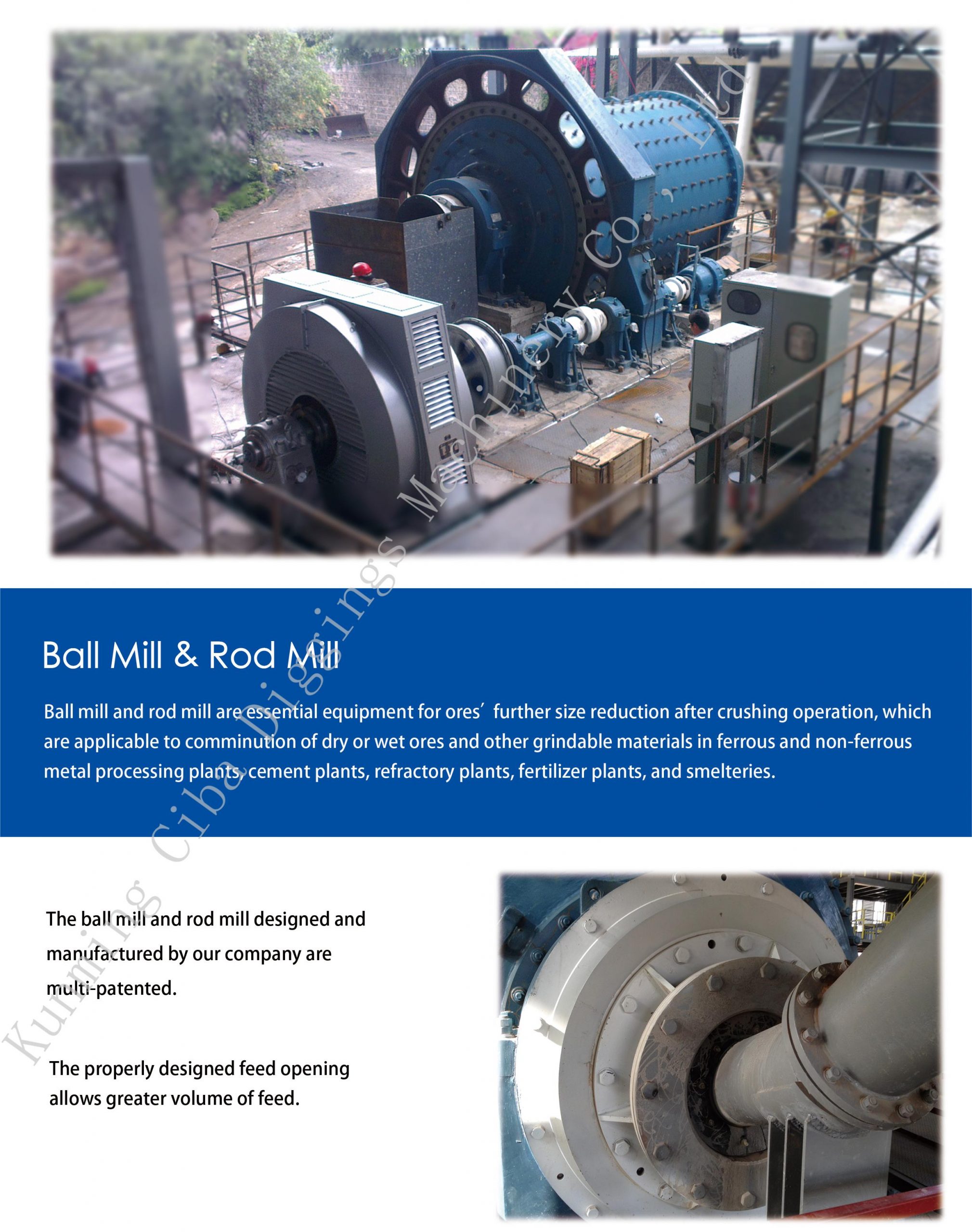 Caibao:Ball Mill & Rod Mill(video) Business Area 第1张